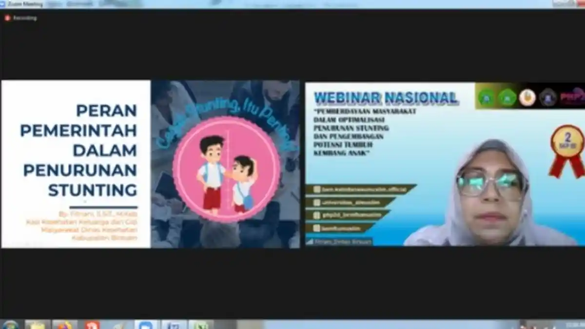 BEM FT Umuslim Bekerja Sama Mahasiswa DIII Kebidanan Umuslim Gelar Webinar Cegah Stunting