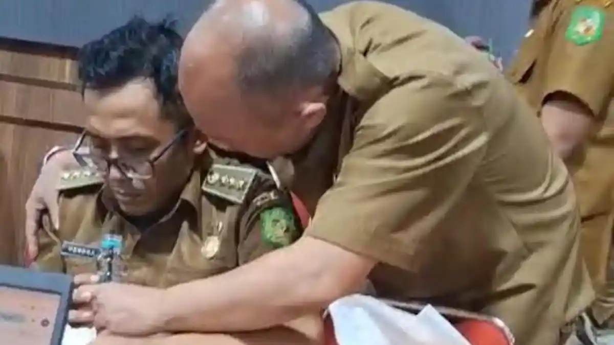 Camat Medan Barat Sesak Nafas Saat Diperiksa Inspektorat Terkait Dugaan Pungli Sampah dan Tes Urine