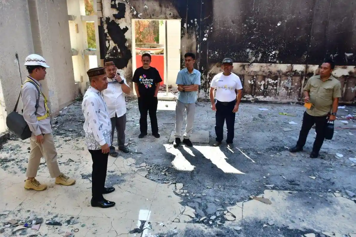 Kantor Bupati Pohowato Gorontalo Segera Dibangun Lagi Setelah Dibakar Massa