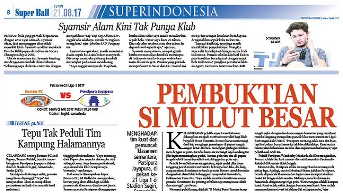 Iwan Setiawan Siapkan Strategi dan Taktik Hadapi Persipura Jayapura