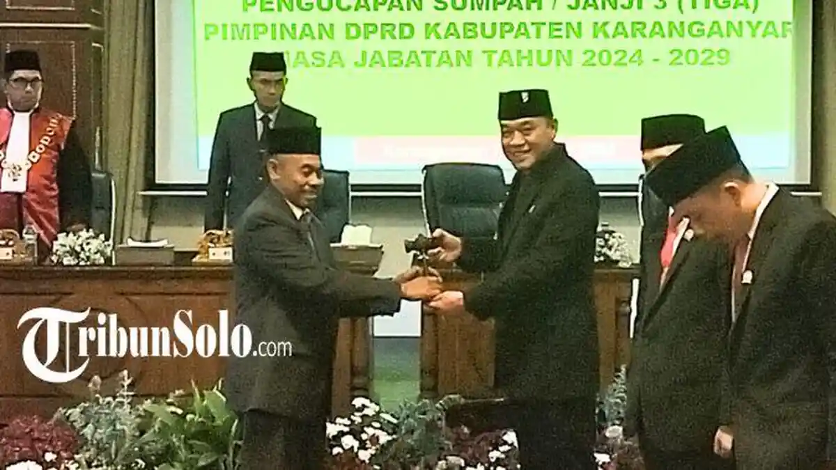 Baru 3 Pimpinan DPRD Karanganyar Dilantik, Sekwan Sebut Masih Tunggu Rekom Parpol