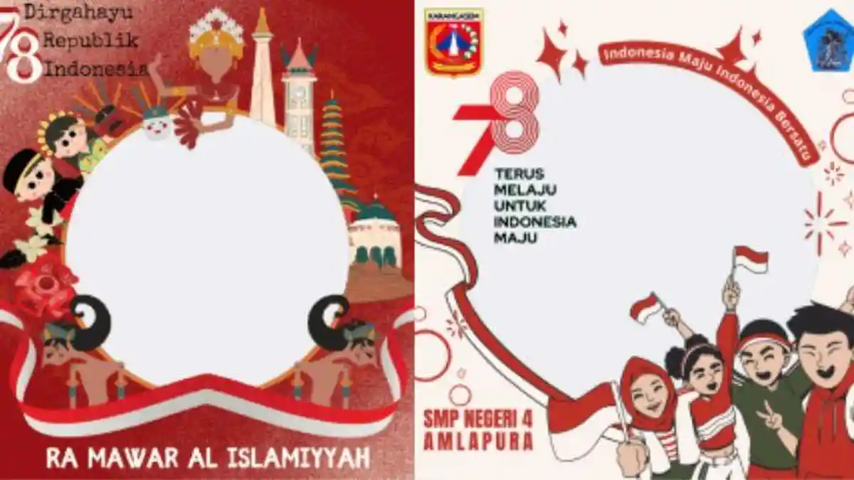 170 Twibbon HUT RI 78 Gratis dan Cara Buat: Ada Desain Logo Resmi 17 Agustus 2023