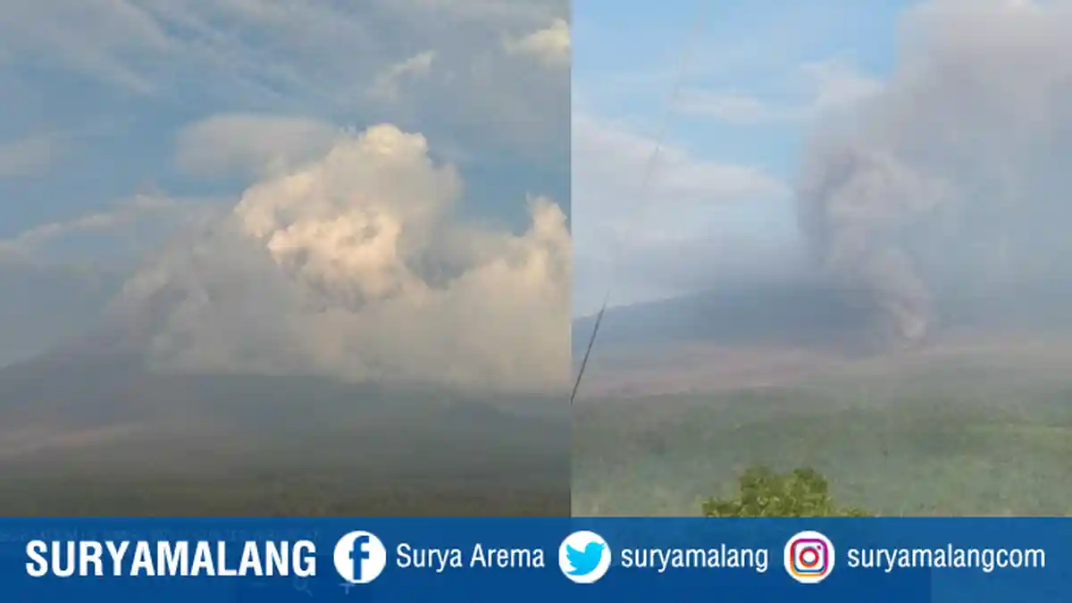 Hujan Abu Dampak Erupsi Gunung Semeru, BPBD Kabupaten Malang Minta Warga Waspada