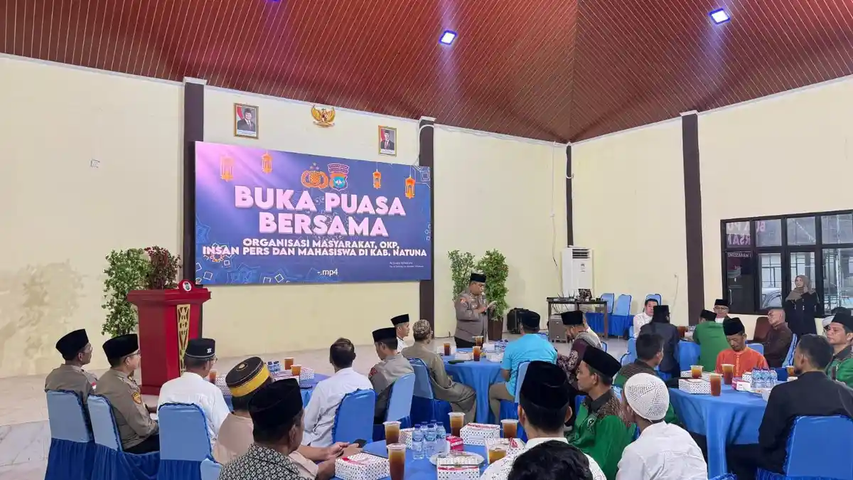 Polres Natuna Buka Puasa Bersama Tokoh Masyarakat, Insan Pers dan Mahasiswa