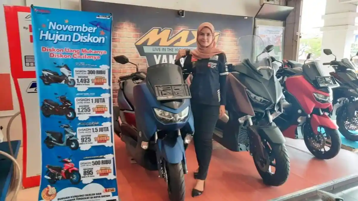 Promo Beli Motor di Batam, Yamaha Kepri Kasih Diskon DP Hingga Rp 1,5 Juta