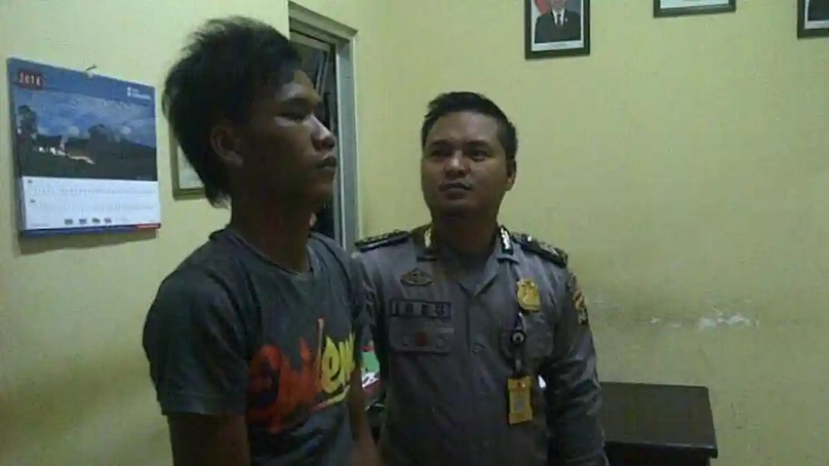 Ancam Tetangga Gunakan Pisau, Pemuda yang Mabuk Lem Ini Diciduk Polisi