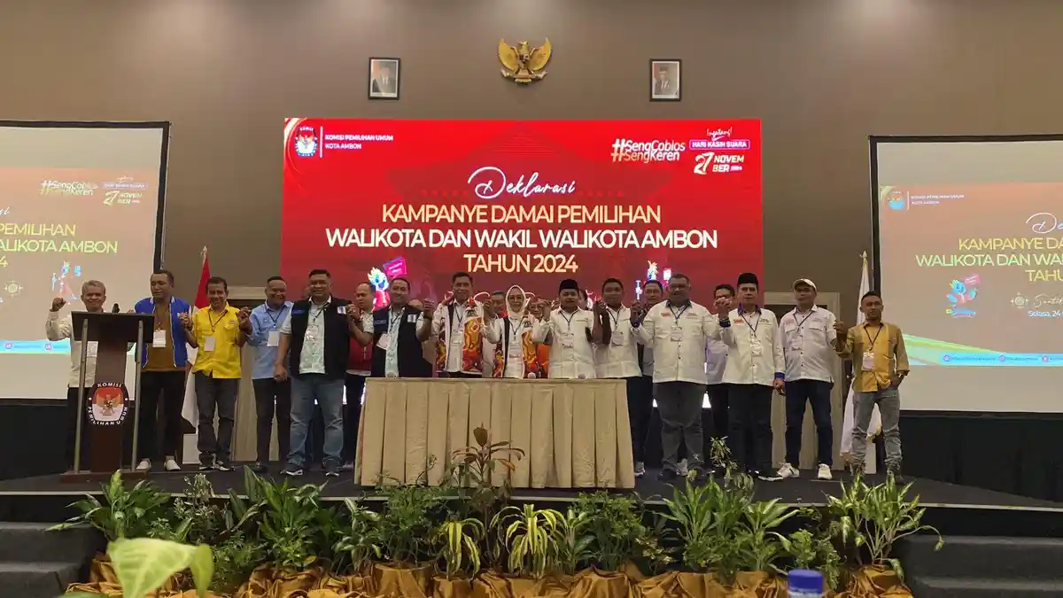 KPU Kota Ambon Deklarasi Kampanye Damai Pilkada 2024