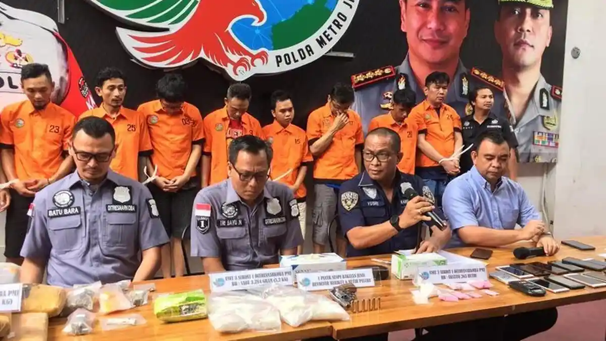 10 Pengedar Sabu Jaringan Lapas Jawa Barat Ditangkap Polda Metro Jaya