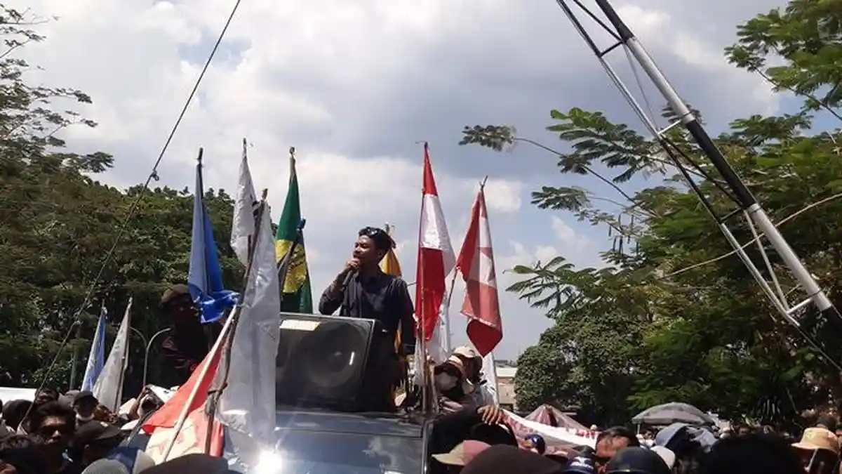 Usai Datangi Kantor PT Timah, Massa Aksi Lanjut Mengadu ke Kantor Gubernur Babel