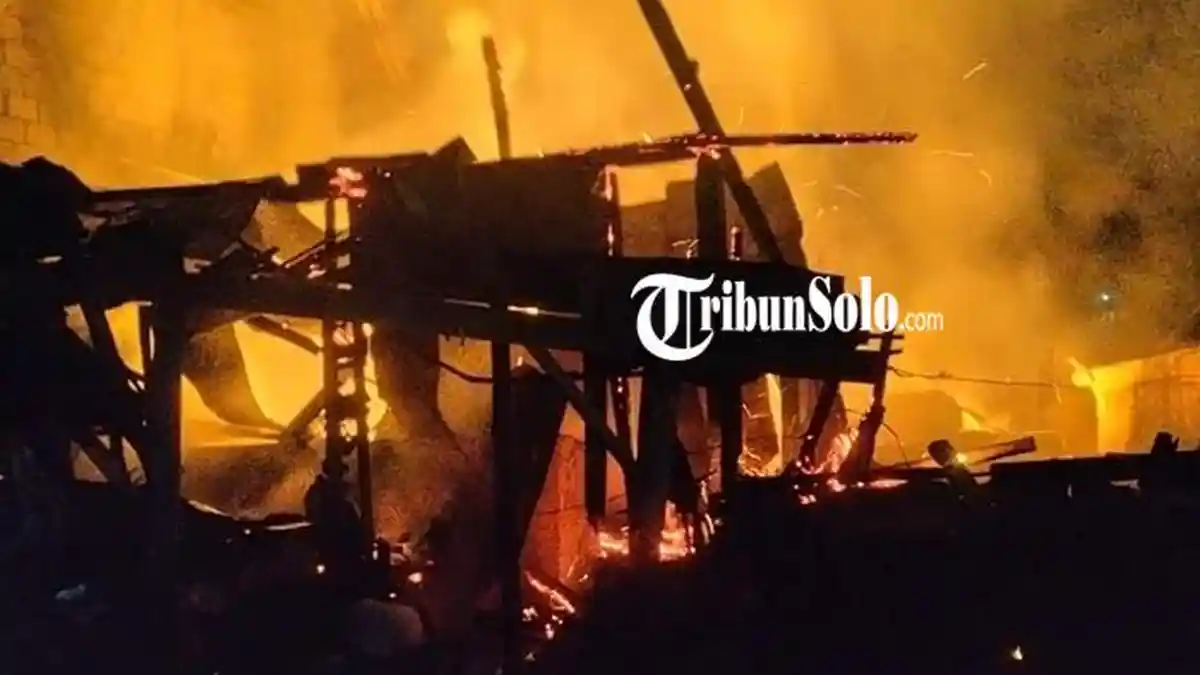 Kandang Ternak di Karanganyar Hangus Terbakar, Sapi Milik Senen Mati Terpanggang