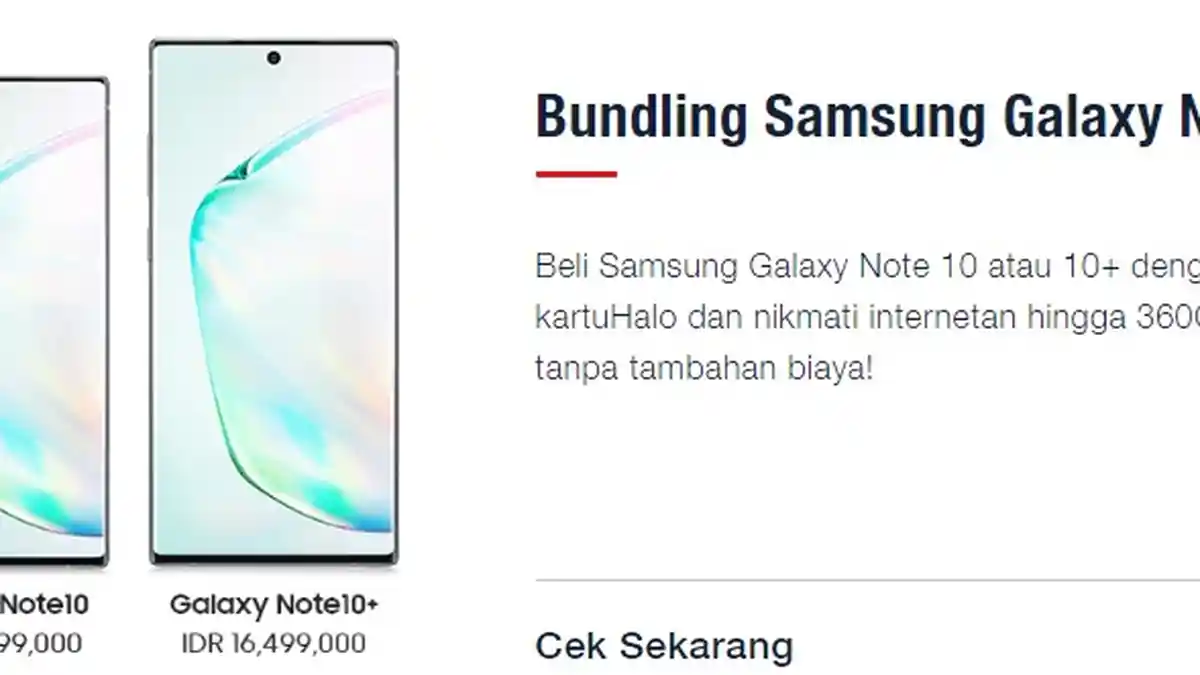 Promo Telkomsel 2019, Bundling Samsung Galaxy Note 10 Nikmati Kuota Internet hingga 30 GB 