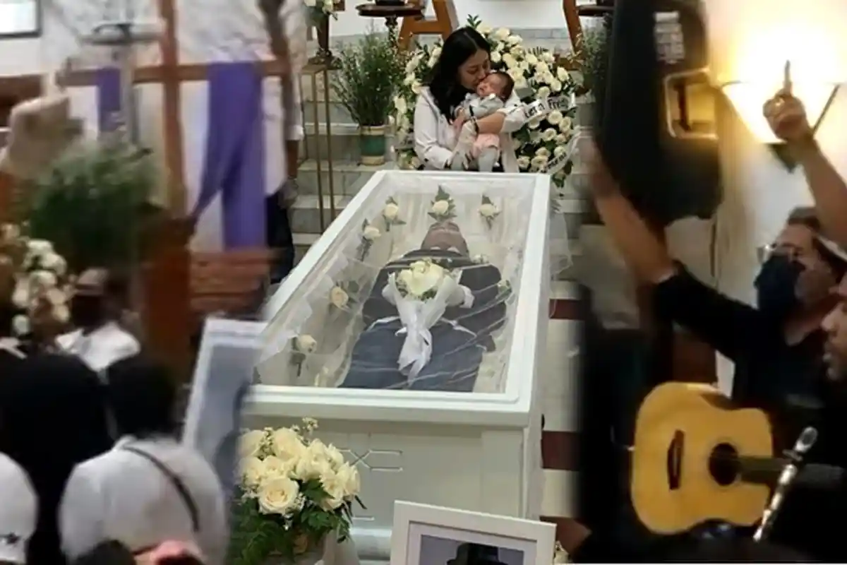 Deretan Foto & Video Upacara Pelepasan Jenazah Glenn Fredly, Mutia Ayu Menangis Sambil Gendong Gewa