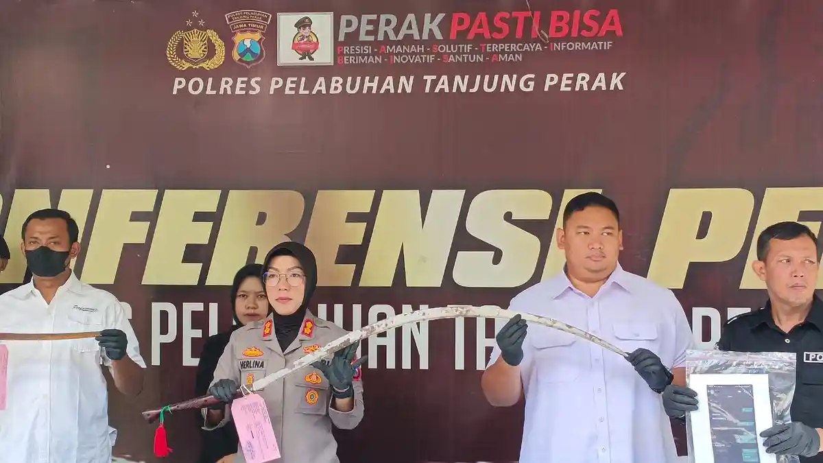 3 ABG Gangster Bacok Pemuda di Tambaksari Surabaya, Bawa Celurit 2 Meter