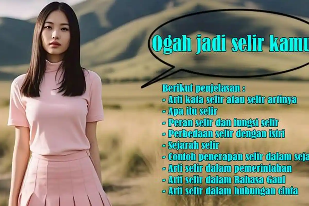 Arti Kata Selir, Selir Artinya, Apa Itu Selir, Peran, Fungsi, Sejarah, Contoh, Bahasa Gaul, Hubungan