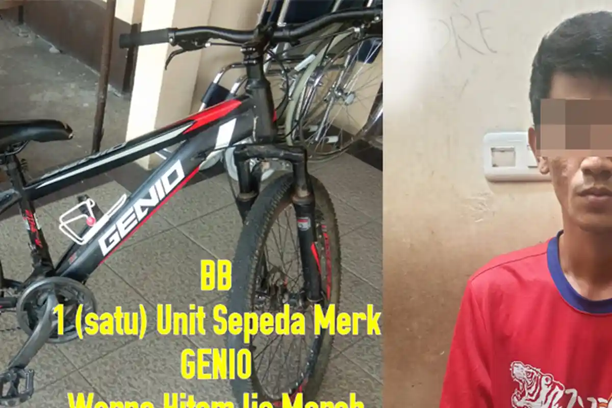 Kepergok Curi Sepeda, Udin Jadi Bulan-bulanan Warga