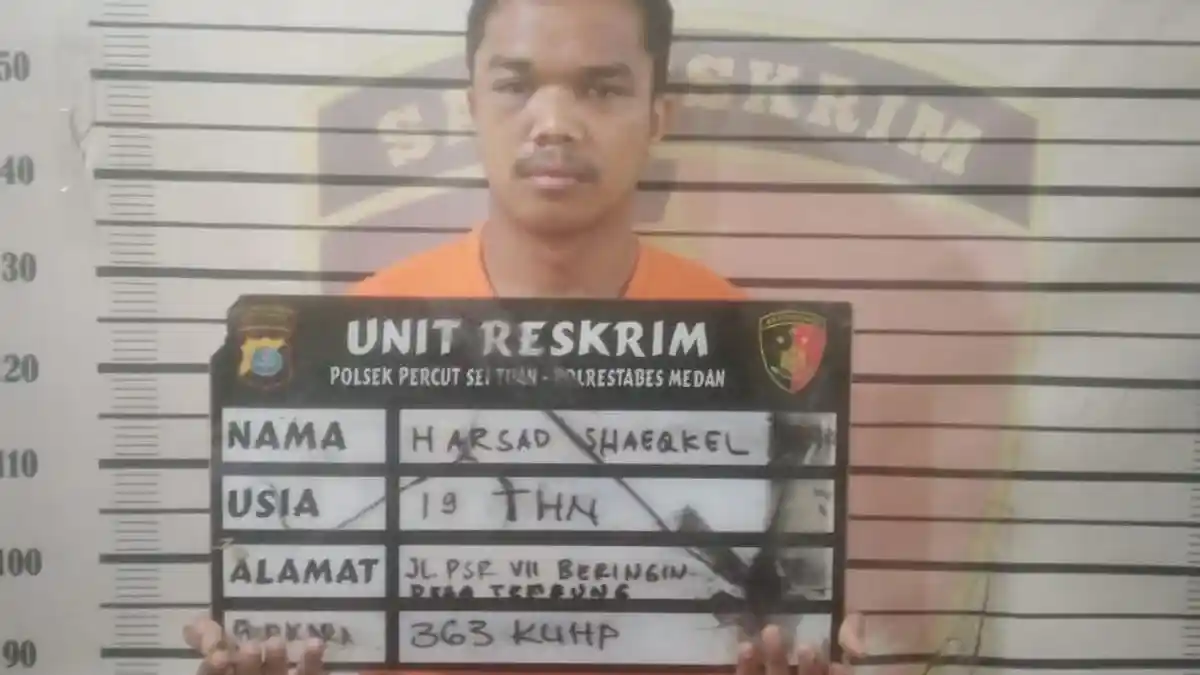 Pelaku Pencurian 2 Unit Sepeda Motor di Tembung Diamankan Polsek Percut Sei Tuan