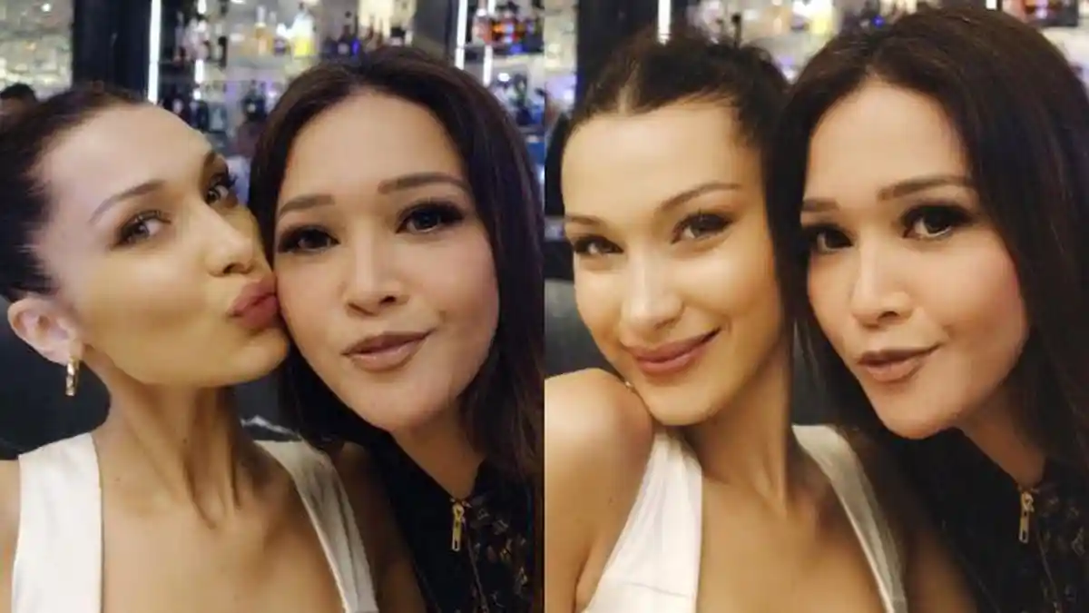 Kunjungi Malaysia, Maia Estianty Makan Nasi Bungkus Bareng Supermodel Dunia Bella Hadid