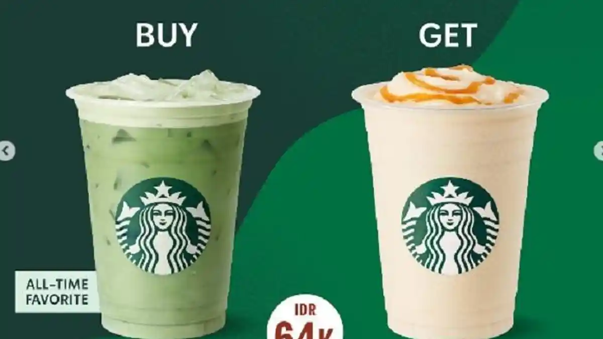 Promo Starbucks Hari Ini 27 September 2023 Ada Buy 1 Get 1 Free, Tumbler Diskon hingga 70 Persen