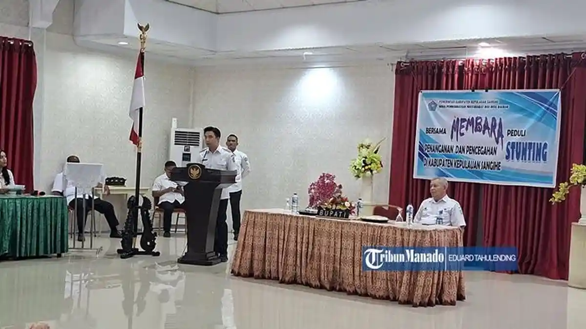 Bupati Sangihe Michael Thungari Buka Bimtek Konvergensi Pencegahan dan Penanganan Stunting