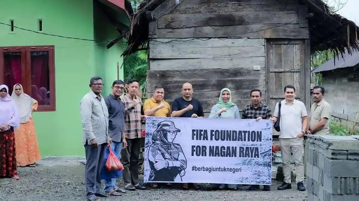 Fitriany Farhas Serahkan Rumah untuk Duafa di Nagan Raya, Bantuan Pribadinya Melalui Fifa Foundation
