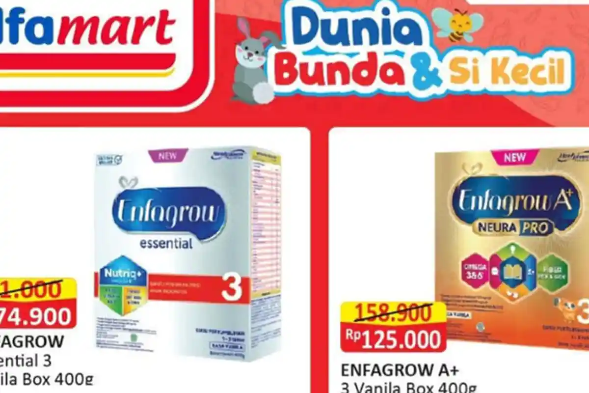 Promo Alfamart Hari Ini 31 Januari 2021, Susu Enfagrow, Bebelac Lebih Hemat, Diapers Turun Harga