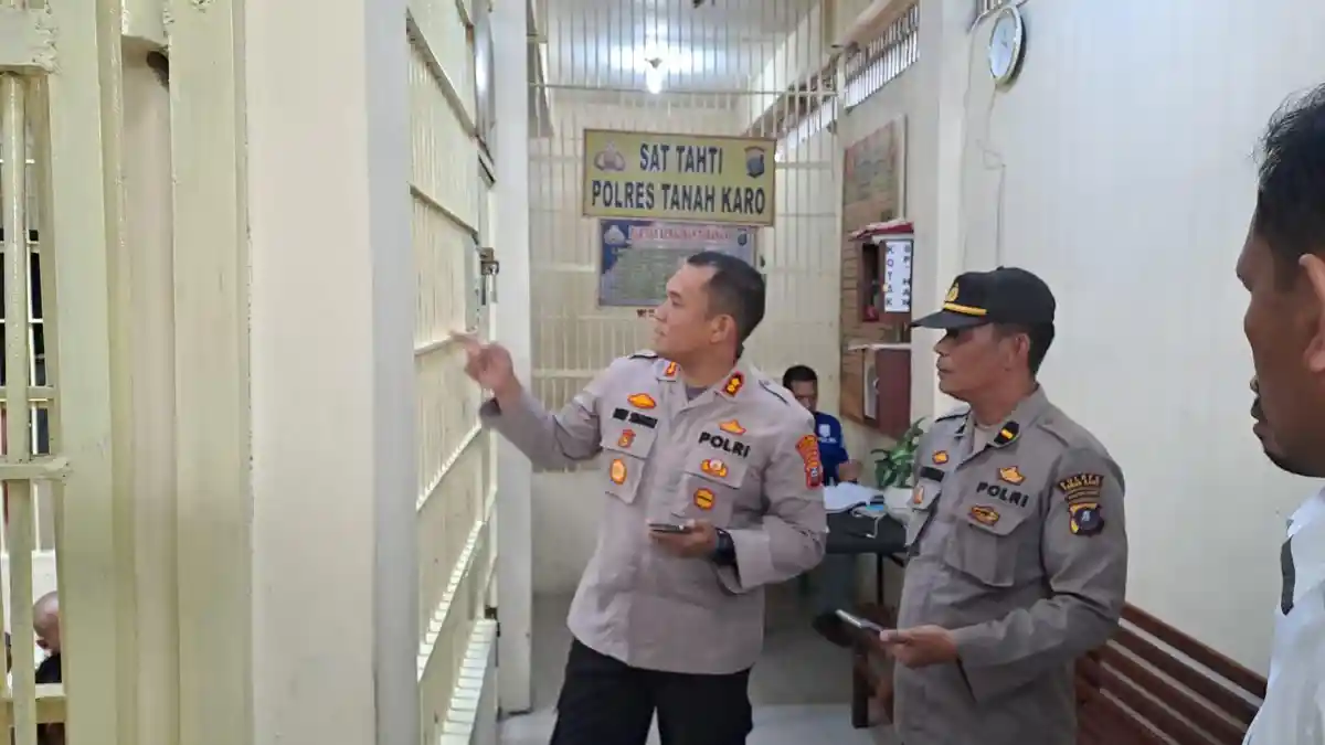 Kapolres Ronny Nicolas Sidak RTP Polres Tanah Karo