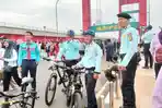 Implementasi Presisi Polri, Patroli Sepeda Polda Sumsel Hadirkan Rasa Aman di Area Wisata Palembang