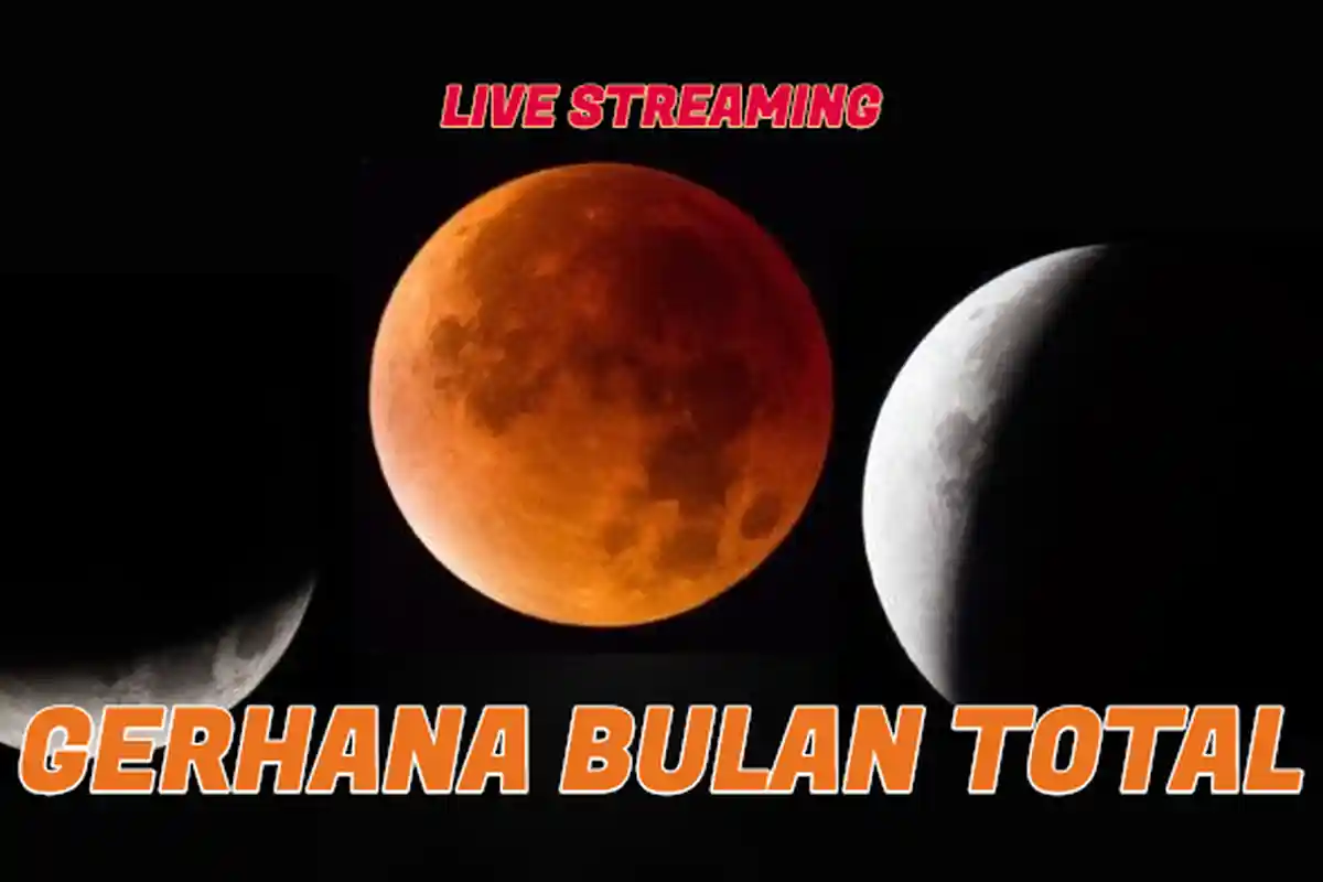 NASA - Siaran Langsung, Live Streaming Detik-detik Gerhana Bulan Total, Tonton Via HP di Sini