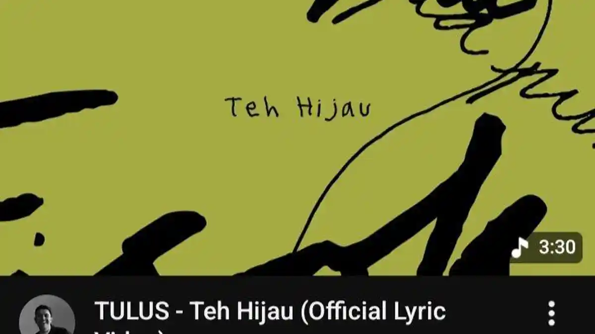 Akhirnya Tulus Rilis Lagu Baru 'Teh Hijau', Berikut Makna di Balik Lagunya - Tribunjogja.com