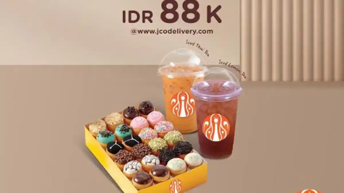 Promo JCO Hari Ini 19 Desember 2022, 1 Box Jpops + Iced Lemon Tea + Iced Thai Tea hanya Rp88 Ribu