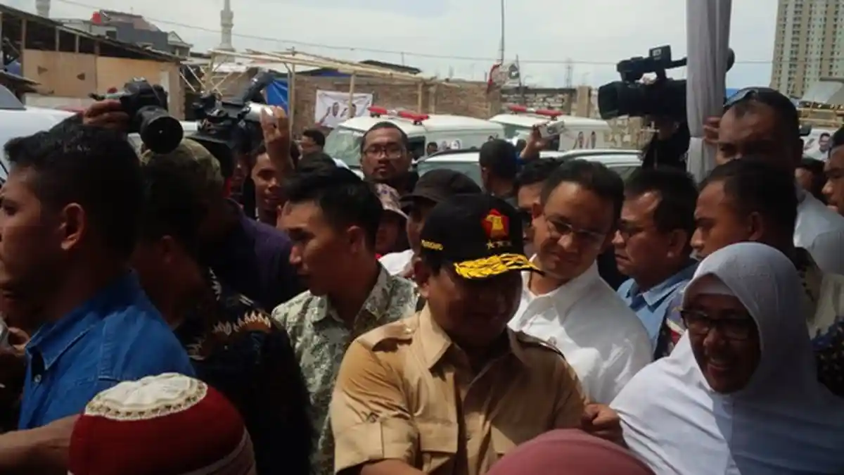 Prabowo Hadiri Rapat Akbar Gerindra Jakarta untuk Menangkan Pasangan Anies-Sandi