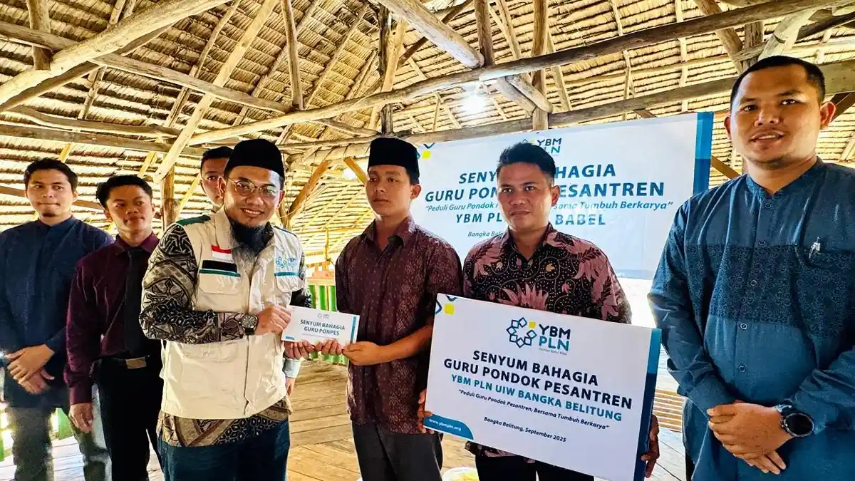 YBM PLN Babel Berikan Bantuan Agar Siswa Ponpes Daar El-Ihsan Dapat Pendidikan Layak