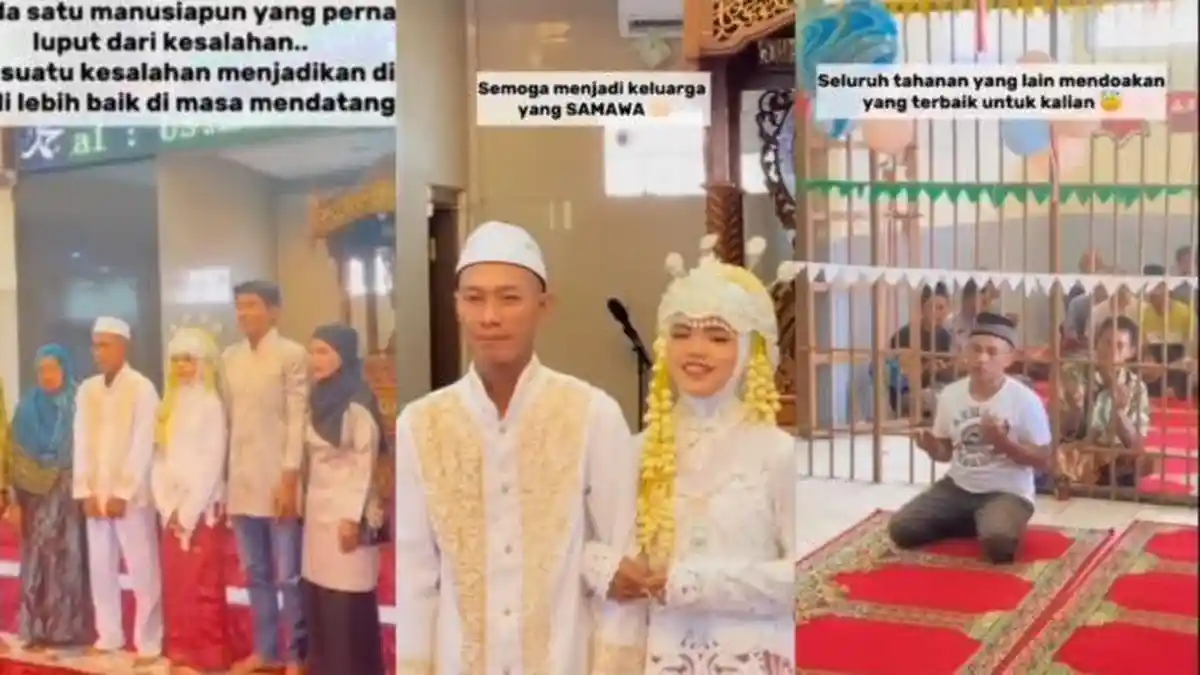 Momen Haru Tahanan Nikahi Kekasihnya di Penjara, Harus Berpisah setelah Ijab Kabul