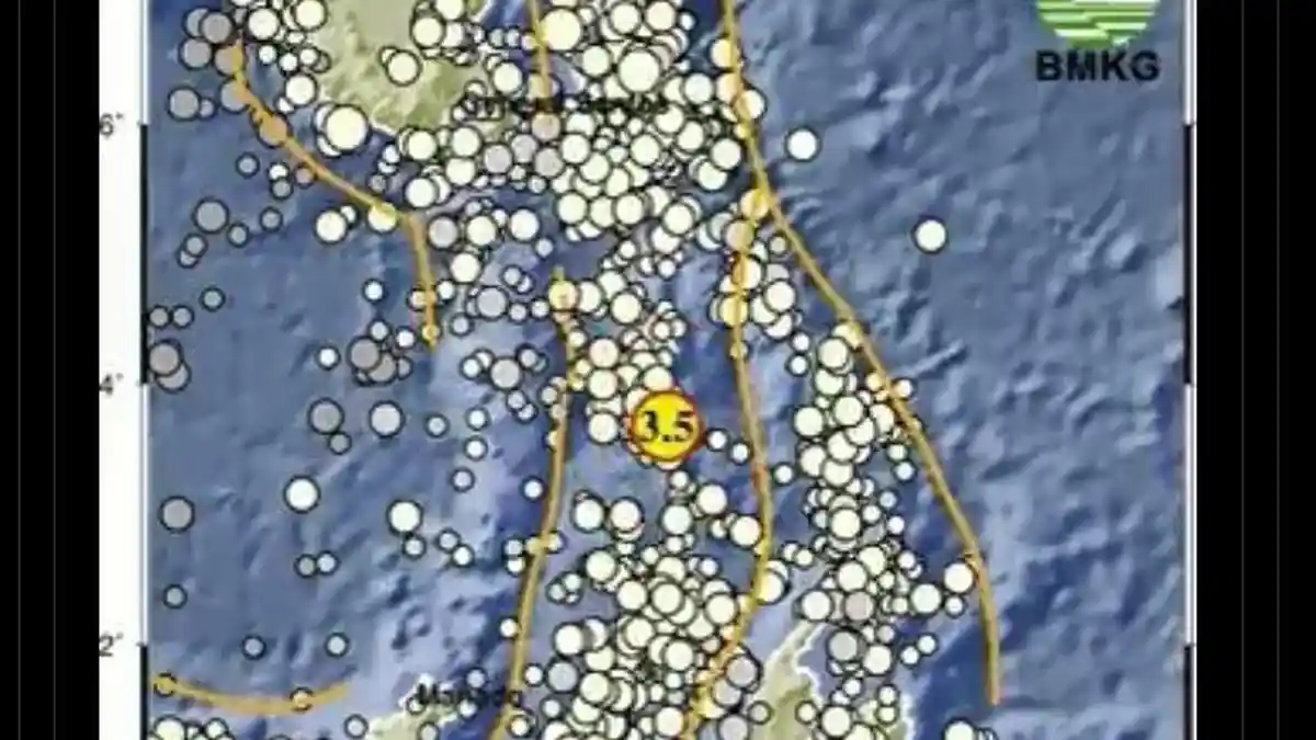 Melonguane Sulawesi Utara Kembali Diguncang Gempa, Jumat 15 Mei 2026, Malam Ini