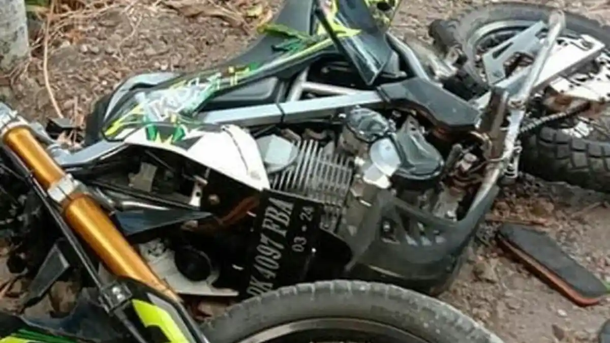 Begini Kondisi Pengendara KLX yang Meninggal di Dalung, Polisi : Laka Tunggal, Wajah Remuk