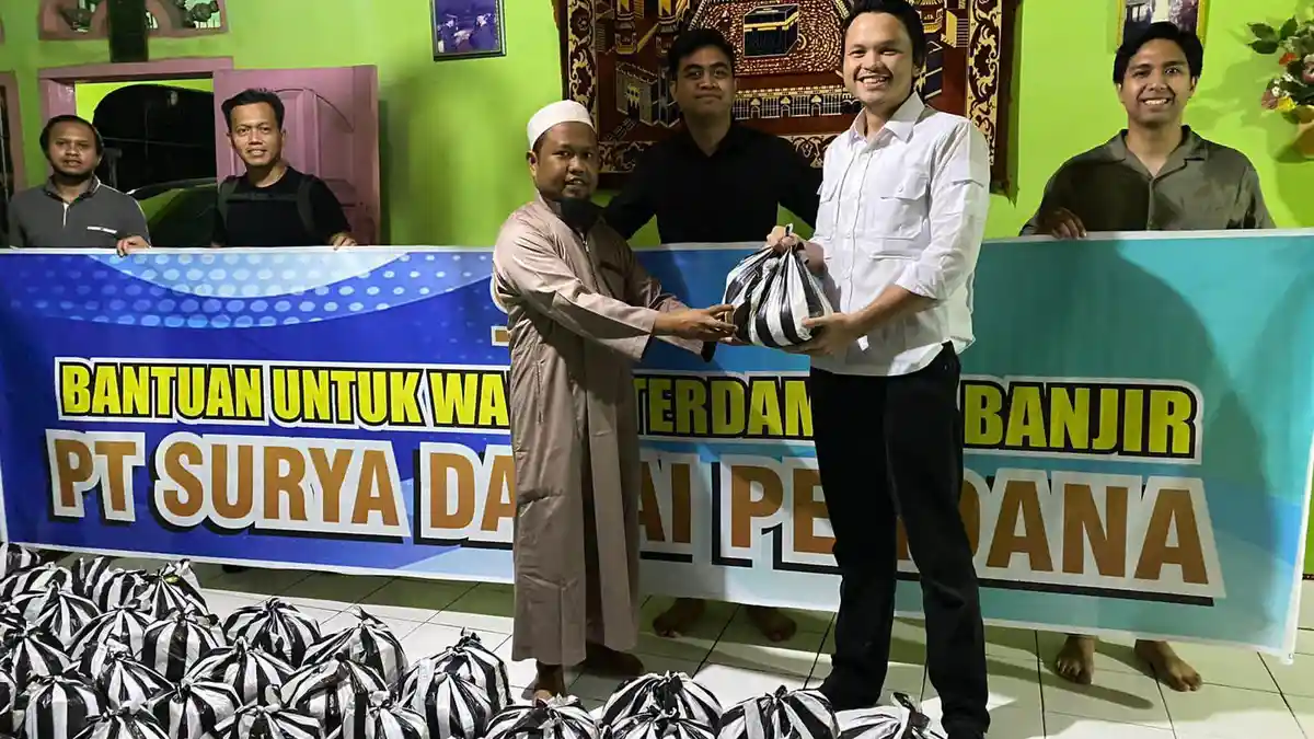 Ribuan Warga Terdampak Banjir di Bungo Terima Bantuan dari PT SDP