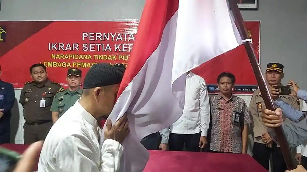 Napiter Lapas Tegal Ikrar NKRI, Darwis Husain Ceritakan Awal Mula Terdoktrin Paham Terorisme