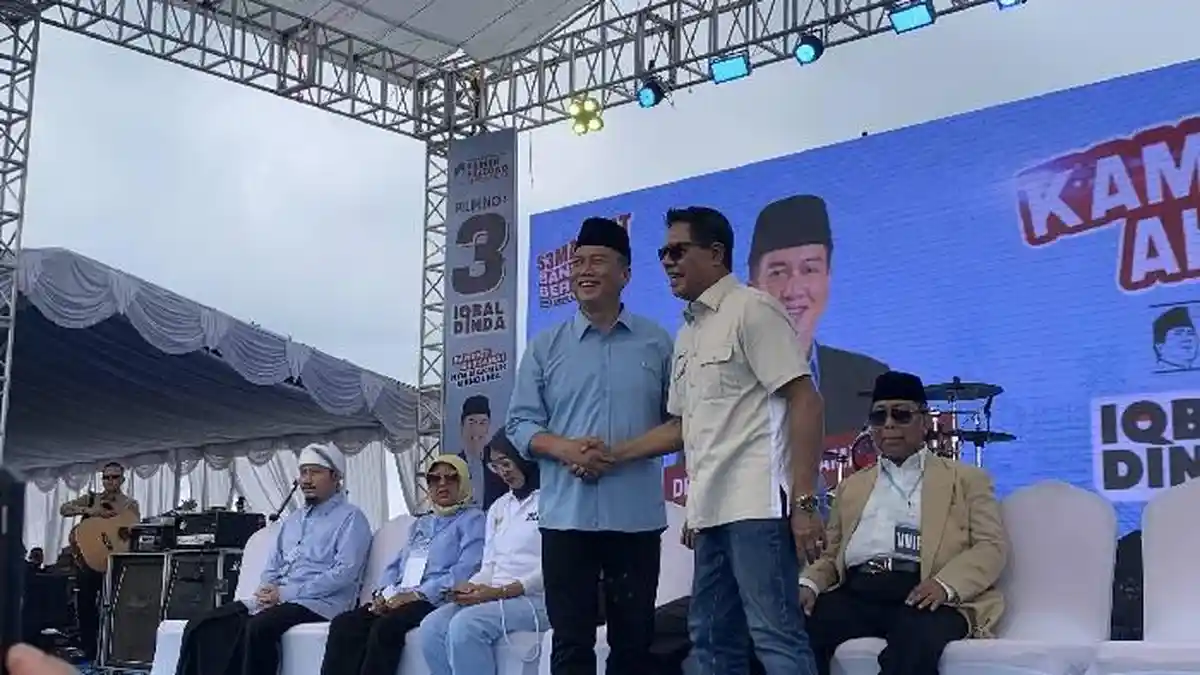 Kampanye Iqbal-Dinda di Lombok Timur, Dihadiri Cabup dan Cawabup Berbeda Pasangan