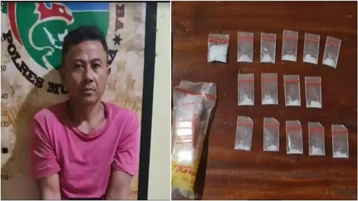 Sudirman Pengedar Sabu di Muratara Ditangkap Polisi, Kerap Bertransaksi Resahkan Masyarakat