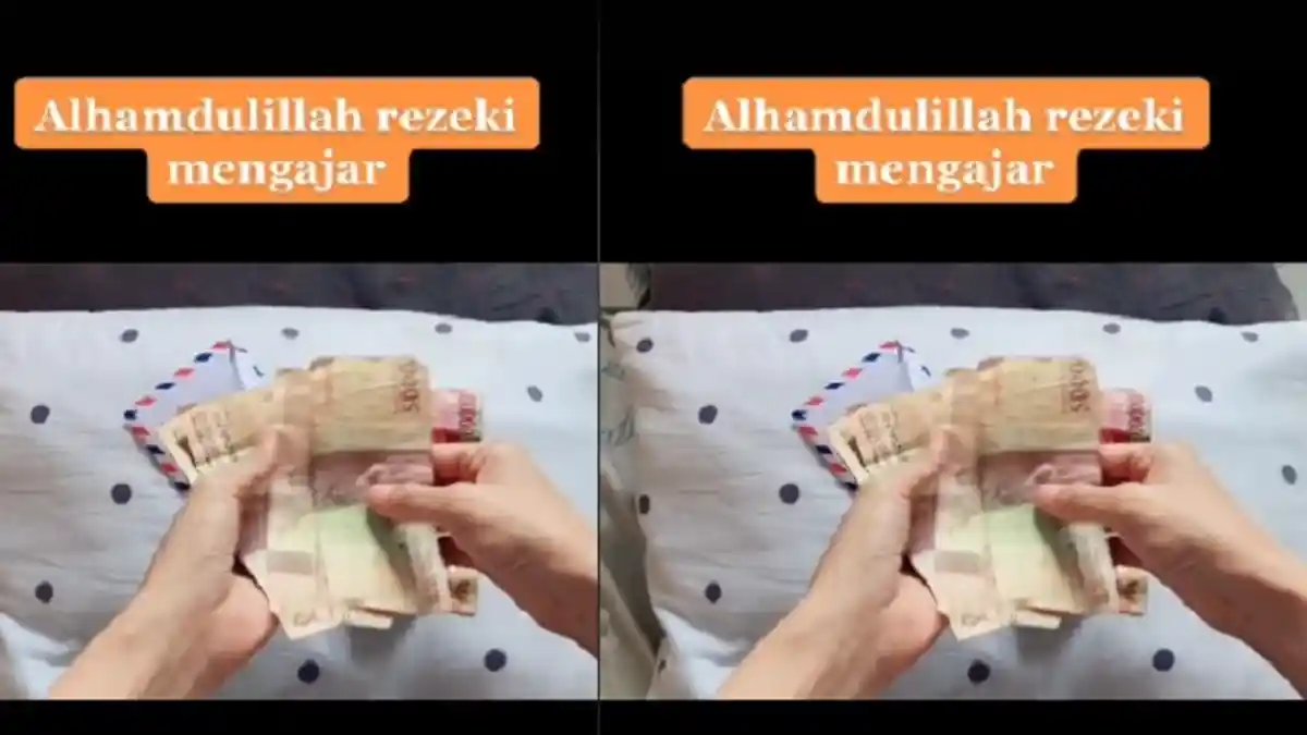 Viral Istri Buka Amplop Berisi Gaji Sebulan Suami Mengajar, Warganet Ikut Curhat