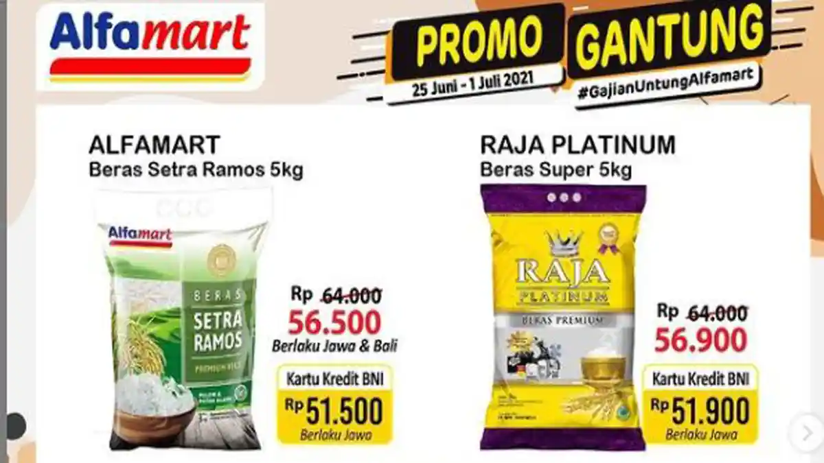 Update Promo Alfamart dan Indomaret Hari Ini 25 Juni: Ada Diskon Beras hingga Minyak Goreng