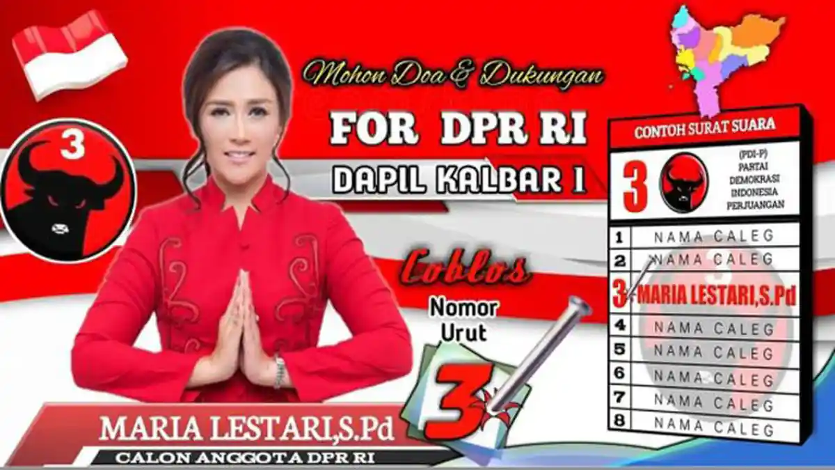 Keberatan atas Putusan Bawaslu Kalbar, Caleg PDIP Maria Lestari Ajukan Koreksi ke Bawaslu RI