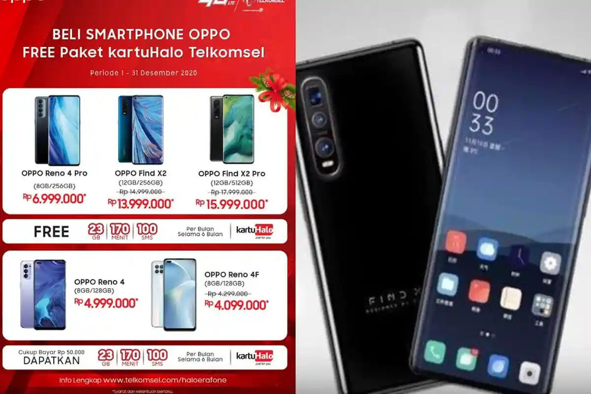 Update Daftar Harga HP Oppo Terbaru Desember 2020, A92, Reno 4 Pro hingga Find X2 Pro