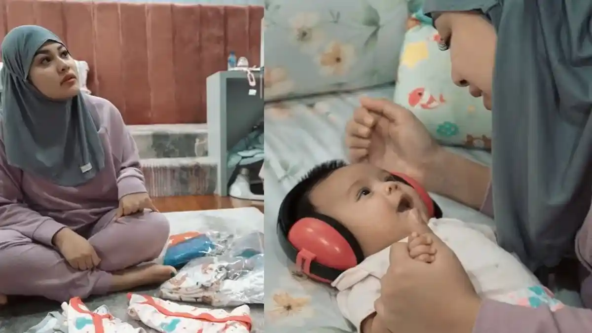 Lebaran di Singapura Bareng Keluarga Besar, Aurel Minta Atta Tak Protes Soal Baju Ameena: Masih Bayi