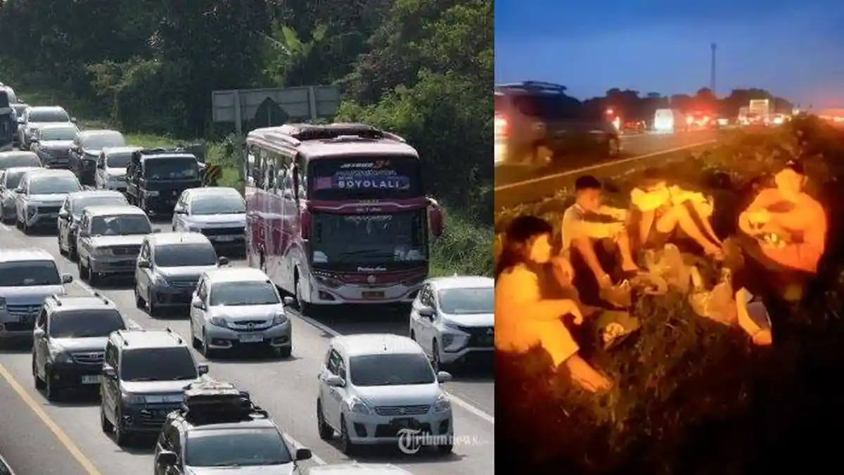 CURHAT Pemudik Terjebak Macet 12 Jam di Tol Cipali, Sekeluarga Terpaksa Buka Puasa di Pinggir Jalan