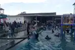 Waterboom Situjutujue Macanang Bone Diserbu Anak-anak Jelang Akhir Libur Lebaran