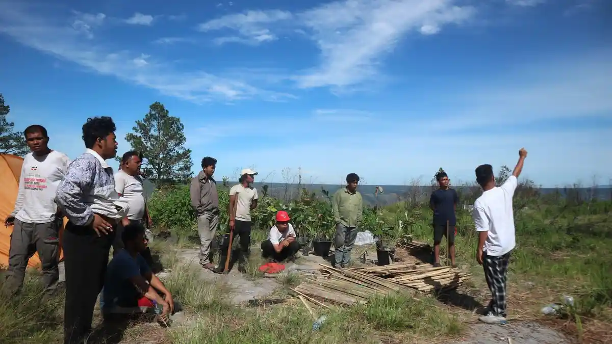 Tanam 1.000 Pohon, Komunitas Rumahela dan Viky Sianipar Minta Pemerintah Ikut Lestarikan Pusuk Buhit