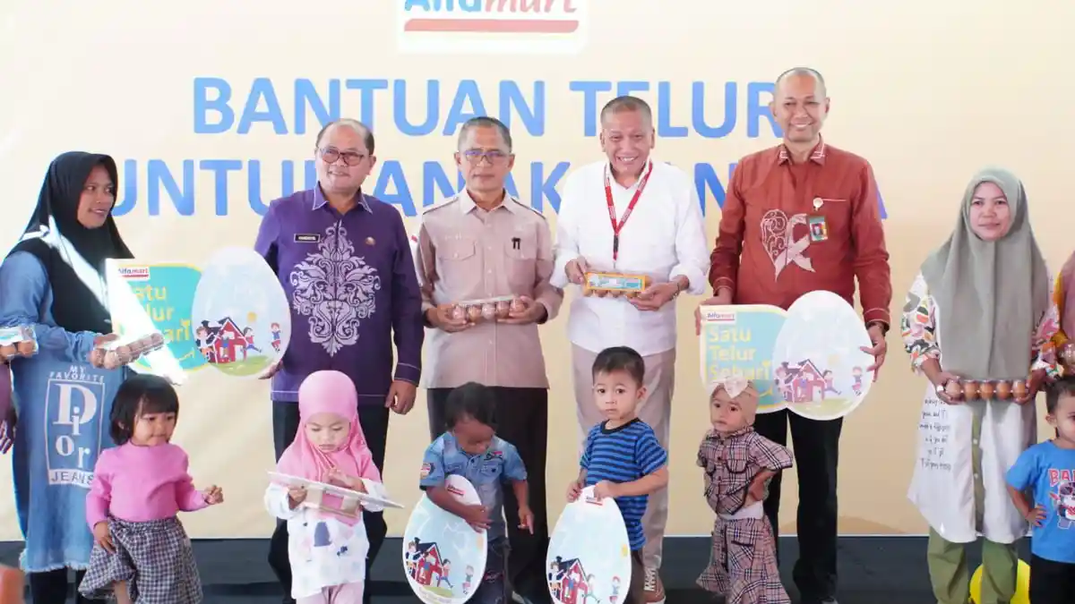 Alfamart Bantu Turunkan Angka Stunting 12 Kota Lewat Satu Telur Sehari