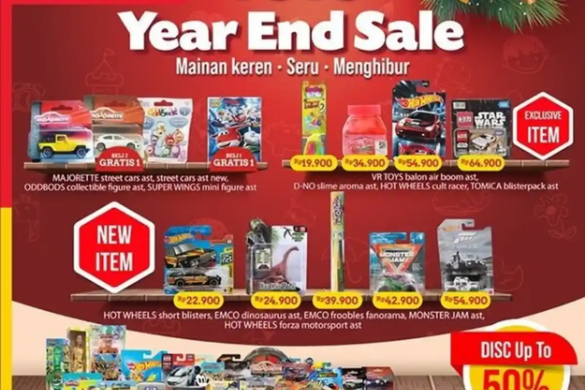 Diskon Sampai 50% Mainan Anak, Promo Alfamart 9 Desember 2020, Ada Cashback Produk P&G Rp 10.000