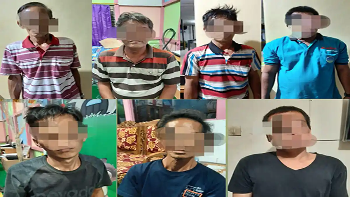 Sat Reskrim Polres Mempawah Ringkus Tujuh Orang Terduga Pelaku Judi Liong Fu